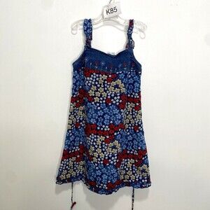 Vintage 90's IN Girl San Francisco Denim Floral Print Maxi Dress Toddler Size 5